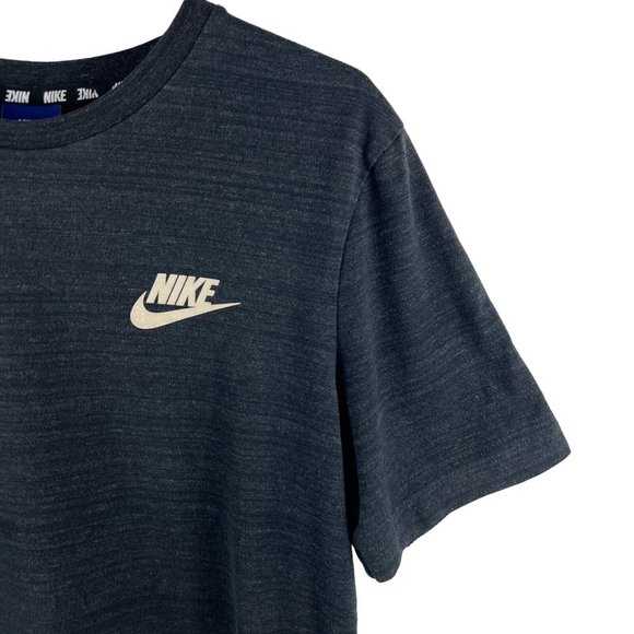 Vintage Nike Single Stitch 50/50 Charcoal Gray Swoosh T-Shirt Men S - Picture 4 of 12